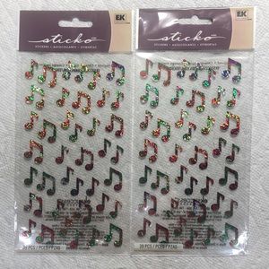 Sticko Jazzy Notes Music Stickers